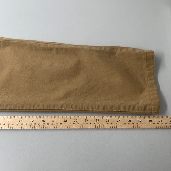 Taylor Stitch Pant Mens 32 Brown 100% Cotton Canvas Chino Straight Leg Office 31 - Picture 6 of 10
